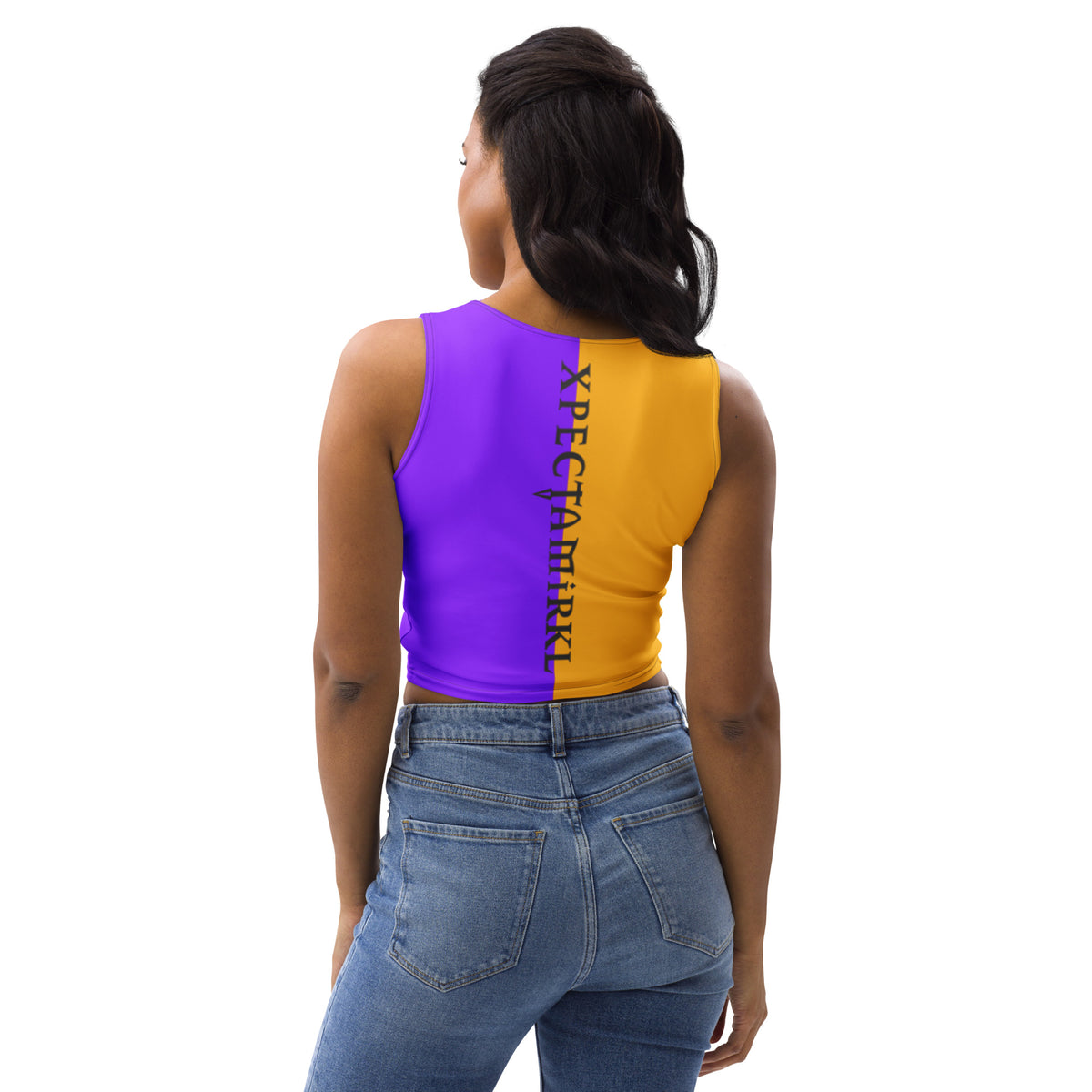 Colors@432: Crop Top - Purple/Mango