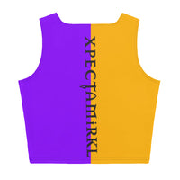 Colors@432: Crop Top - Purple/Mango