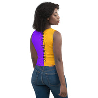 Colors@432: Crop Top - Purple/Mango