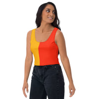 Colors@432: Crop Top - Red/Mango