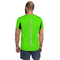 Colors@432: T-Shirt - Lime with White Letters