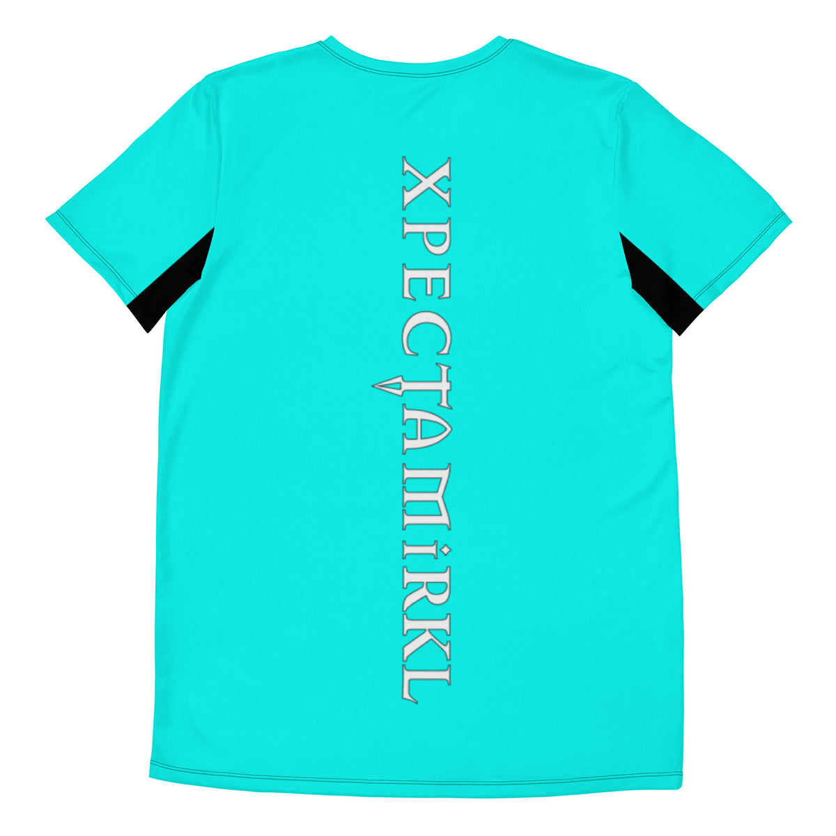 Colors@432: T-Shirt - Aqua with White Letters