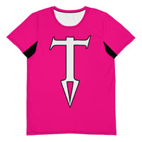 Colors@432: T-Shirt - Magenta with White Letters