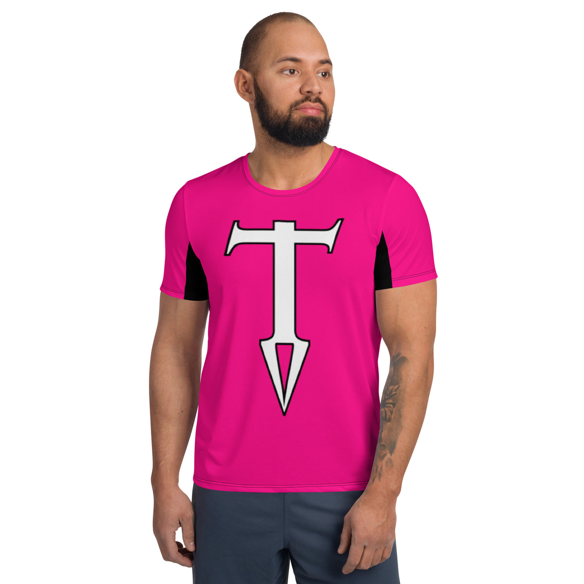 Colors@432: T-Shirt - Magenta with White Letters