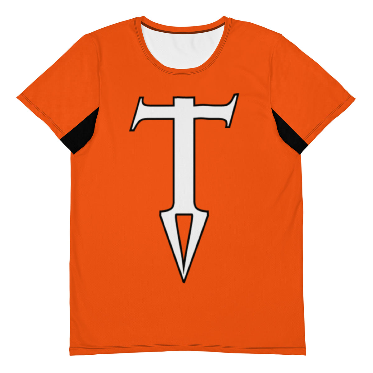 Colors@432: T-Shirt - Burnt Orange with White Letters