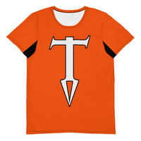 Colors@432: T-Shirt - Burnt Orange with White Letters