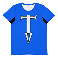 Colors@432: T-Shirt - Blue with White Letters