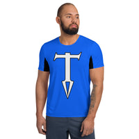 Colors@432: T-Shirt - Blue with White Letters