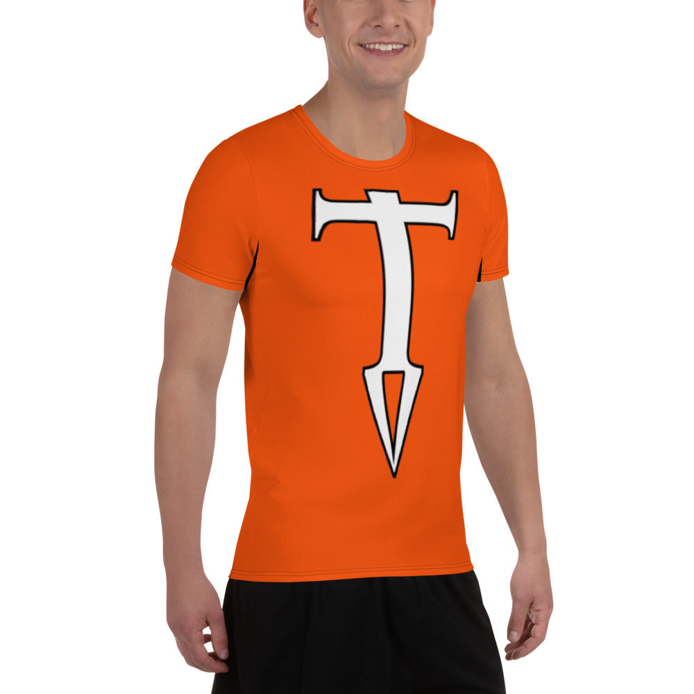 Colors@432: T-Shirt - Burnt Orange with White Letters