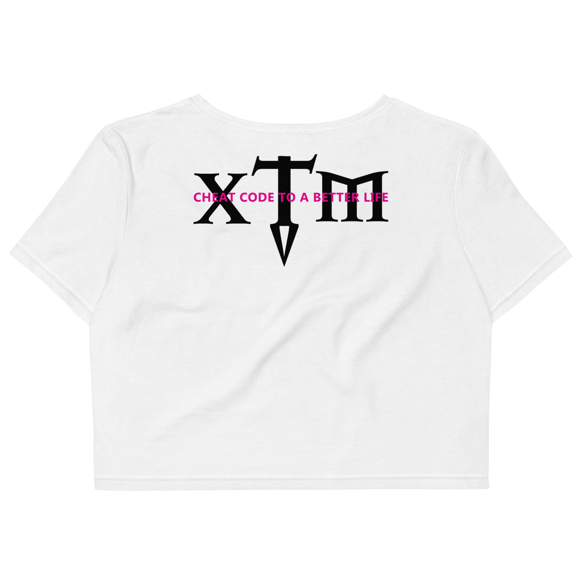 Organic Crop Top - Black Letters