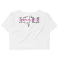 Organic Crop Top - White Letters