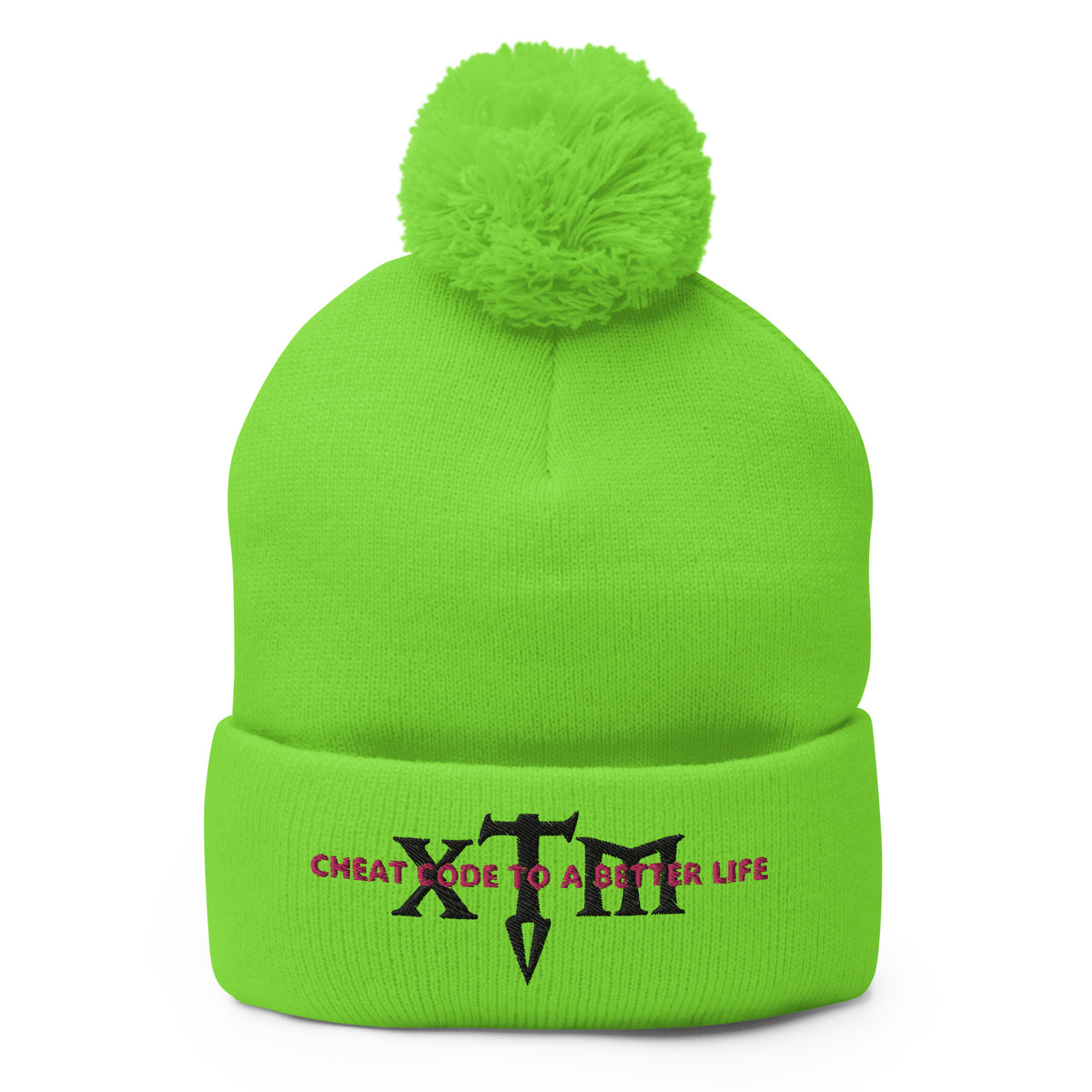 Pom-Pom Beanies - XTM Black Logo