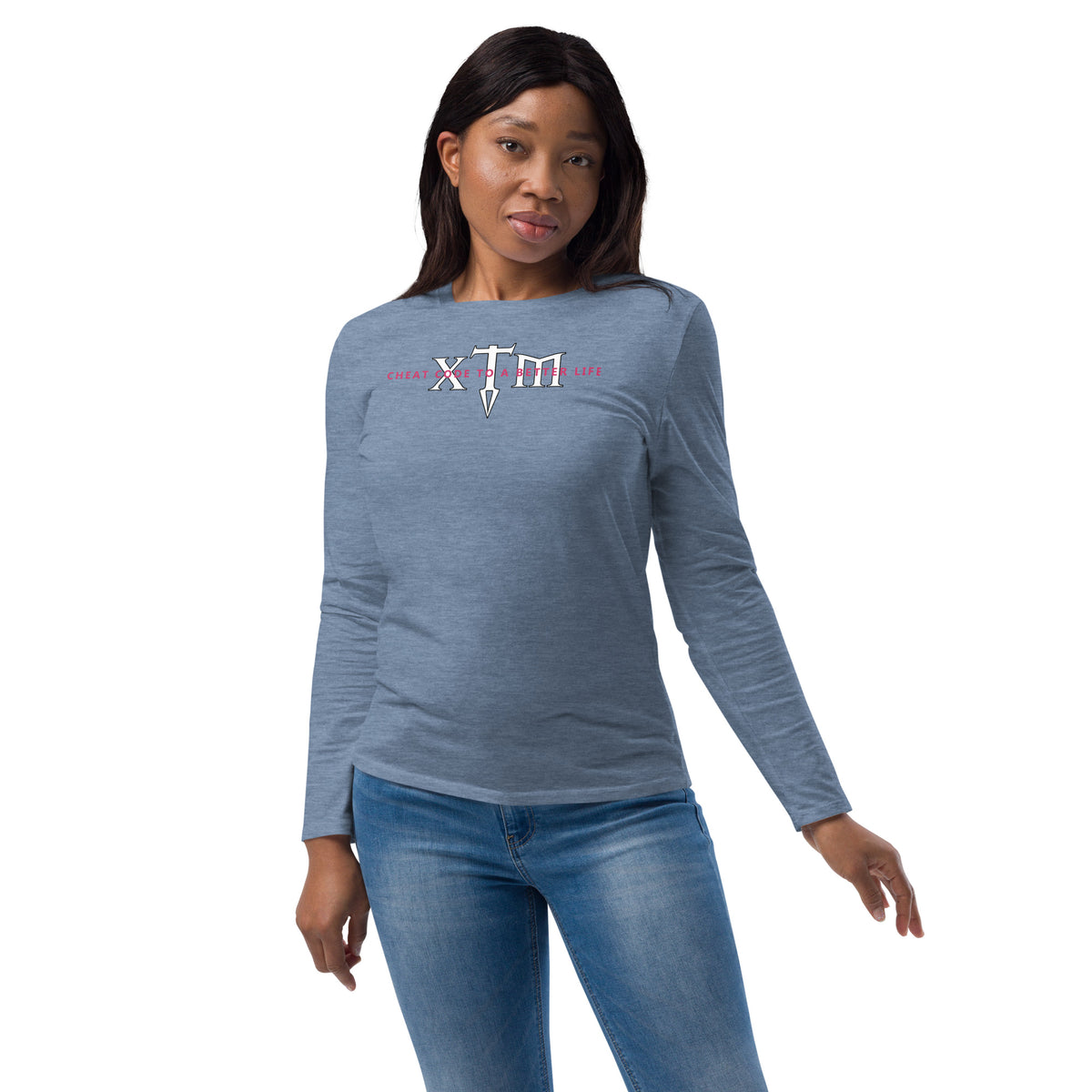 Women Long Sleeve T-Shirt - XTM White Logo