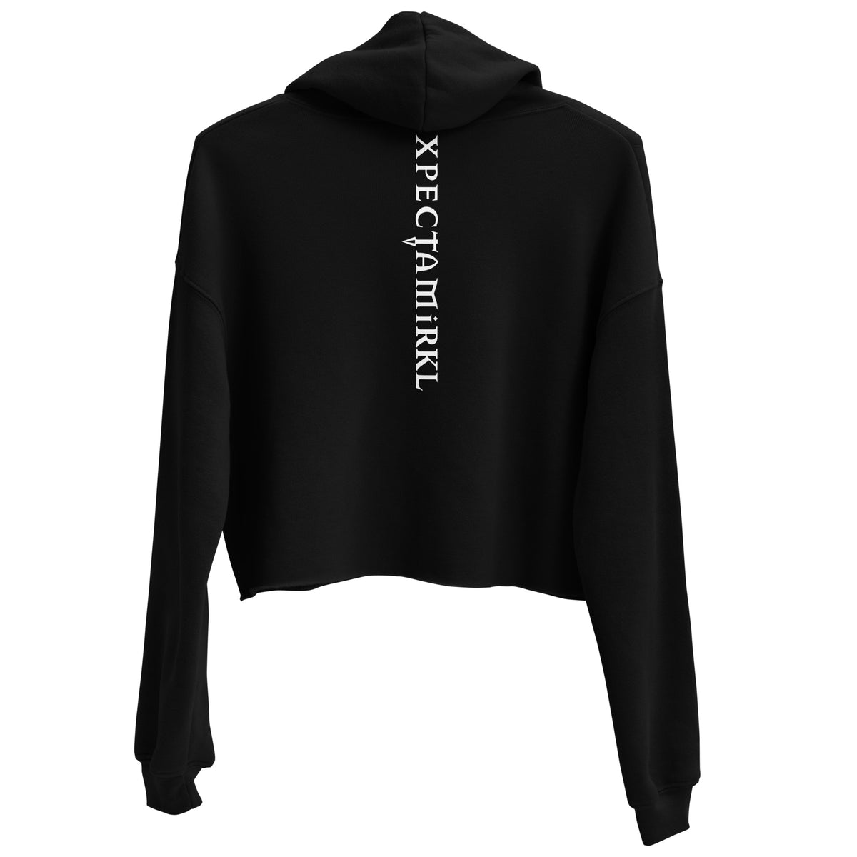 Women's Crop Top XTM Hoodie - White Logo