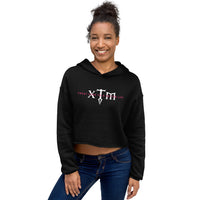 Women's Crop Top XTM Hoodie - White Logo