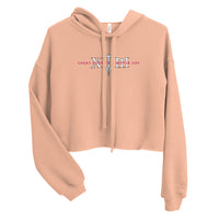 Women's Crop Top XTM Hoodie - White Logo